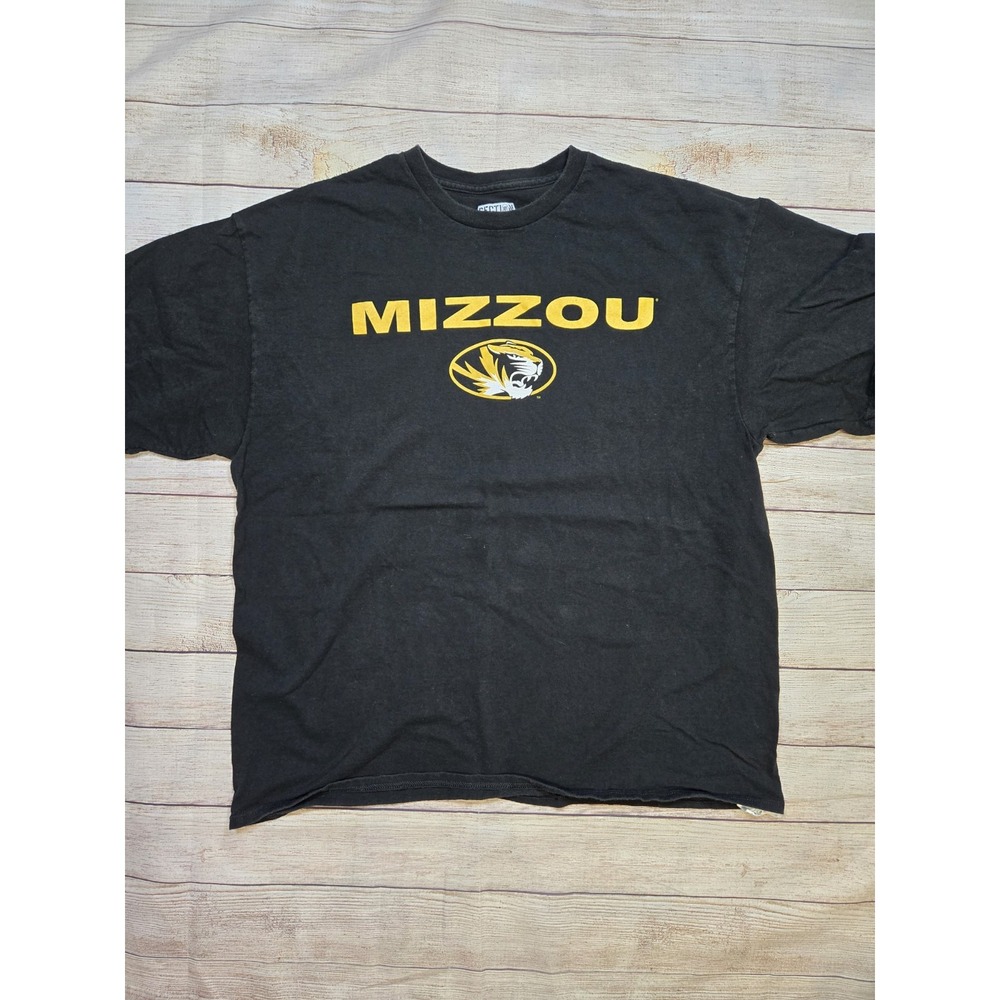 Majestic Mizzou Black and Yellow Graphic Tee
